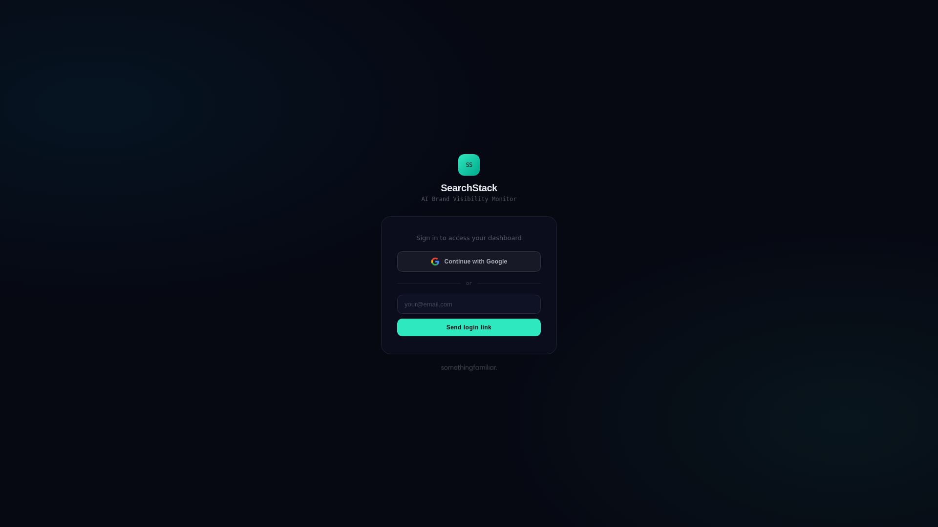 website screenshot of https://searchstack.somethingfamiliar.co.uk
