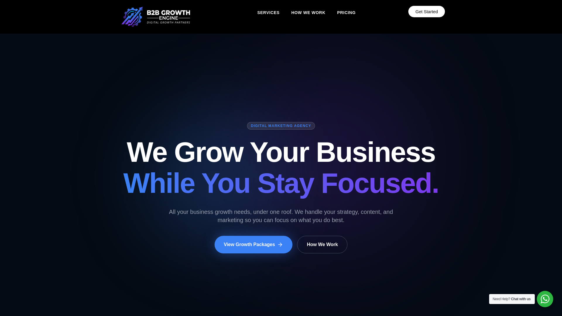 website screenshot of https://growthengineb2b.com/