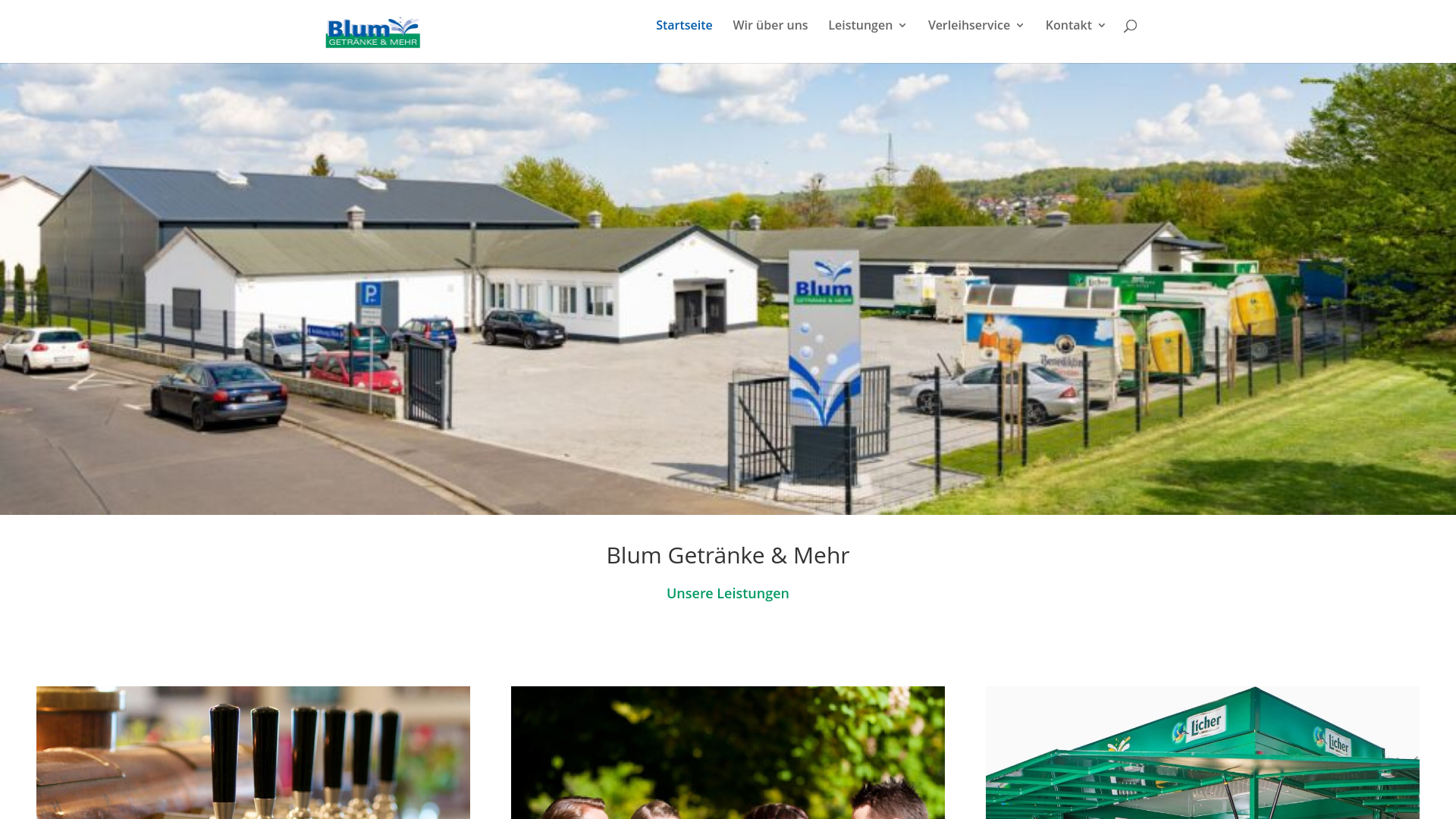 website screenshot of https://getraenke-blum-nidda.de