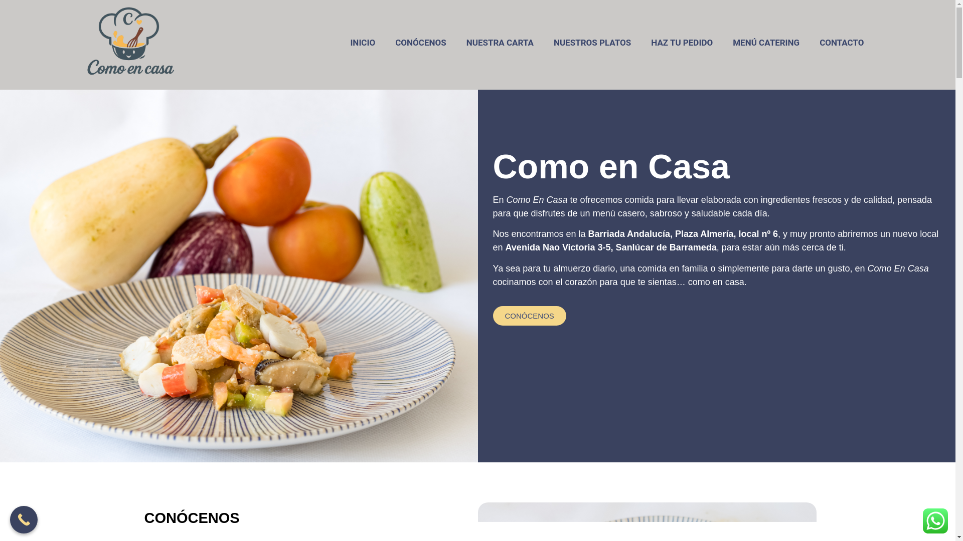 website screenshot of https://comoencasasanlucar.com/