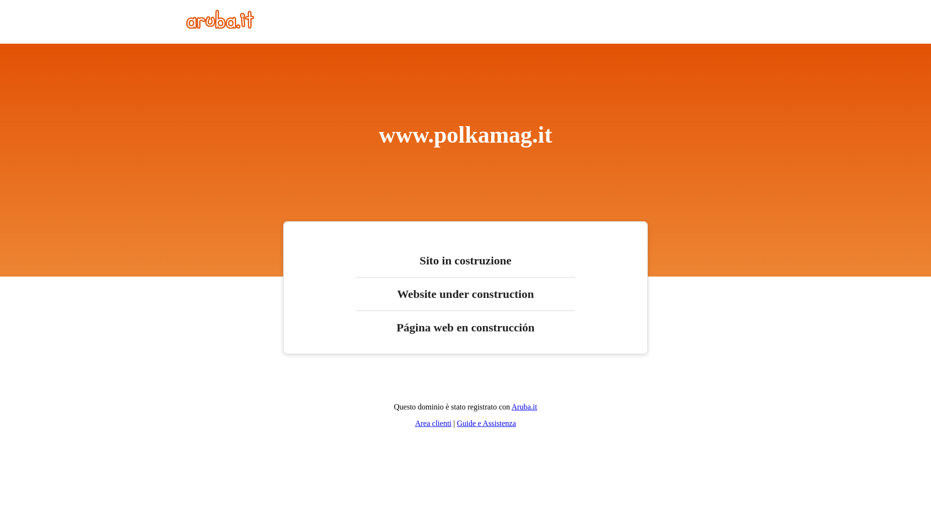 website screenshot of https://polkamag.it/