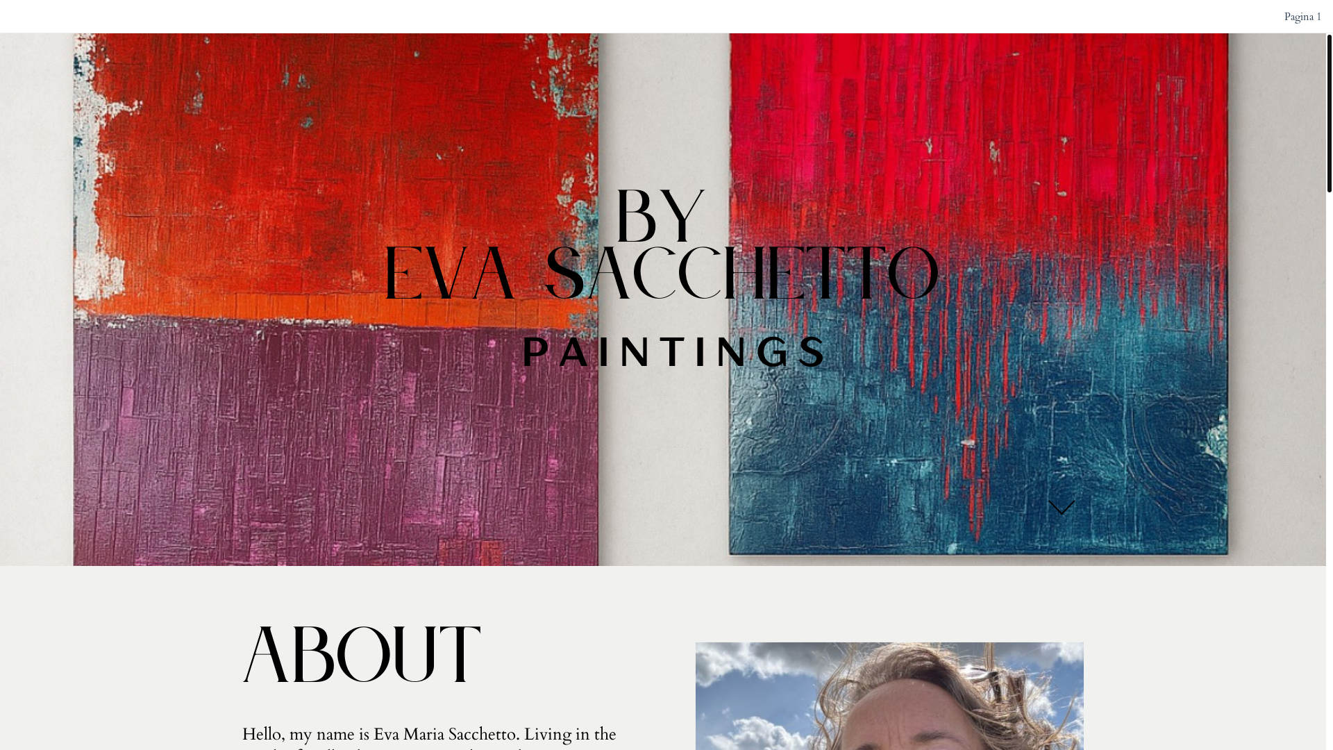 website screenshot of https://artbysacchetto.com/