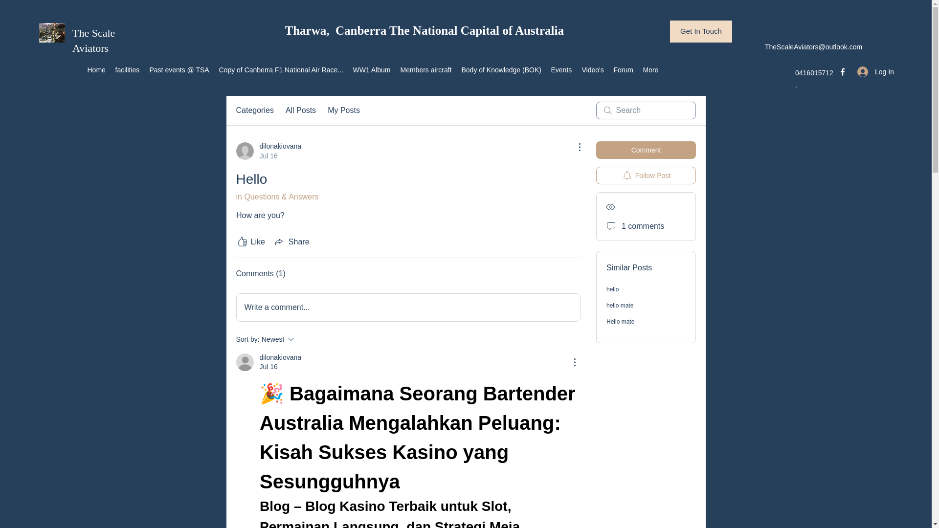 website screenshot of https://www.thescaleaviators.org.au/forum/questions-answers/hello-1