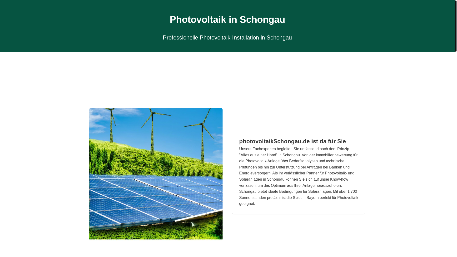 website screenshot of https://photovoltaikschongau.pages.dev/