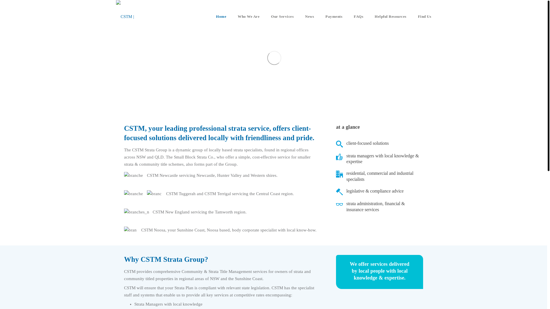 website screenshot of https://cstm.com.au/