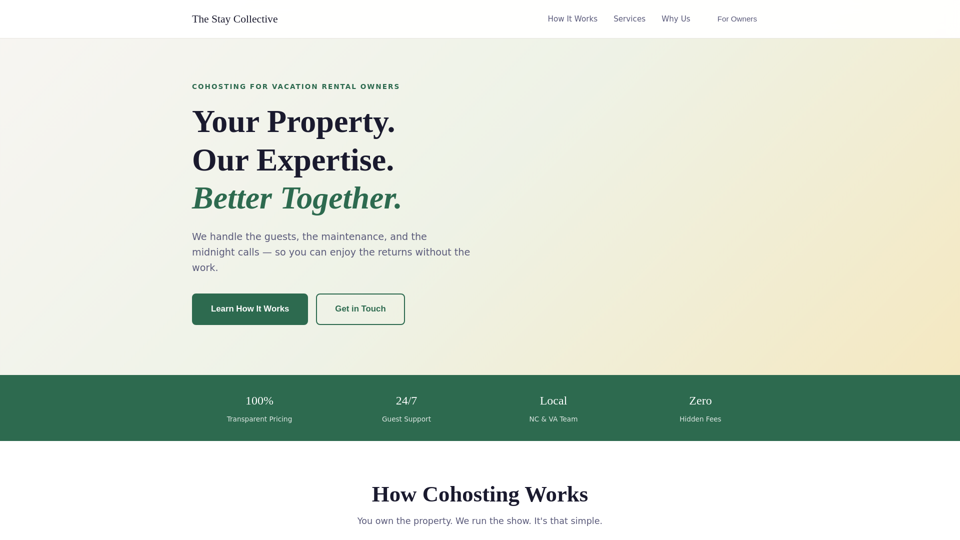 website screenshot of https://stay-collective.pages.dev/