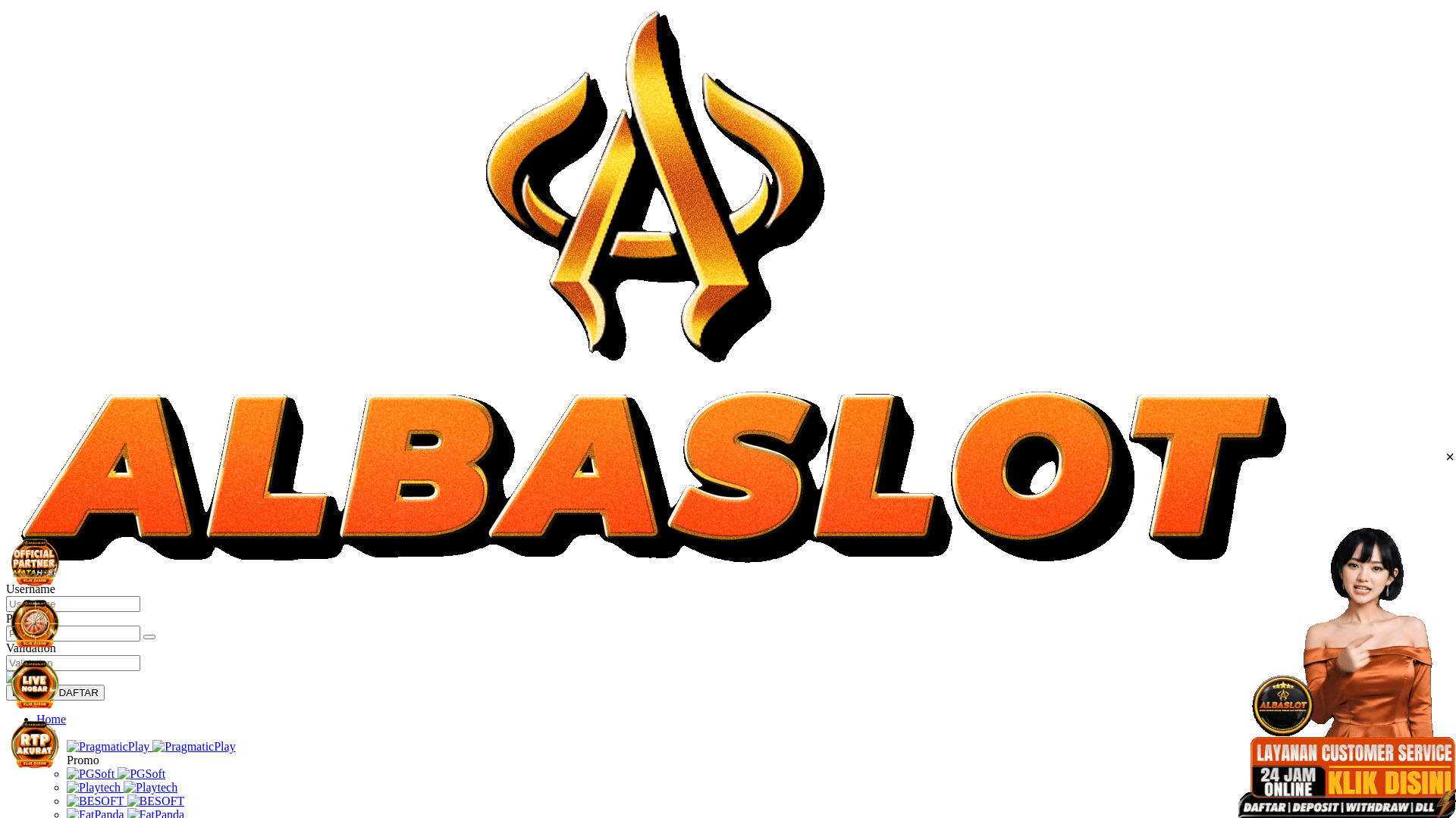 website screenshot of https://albaslotpro.com/