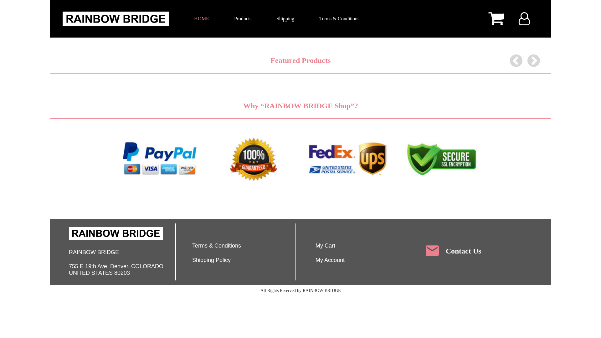 website screenshot of https://rainbow-bridge-product.xyz/