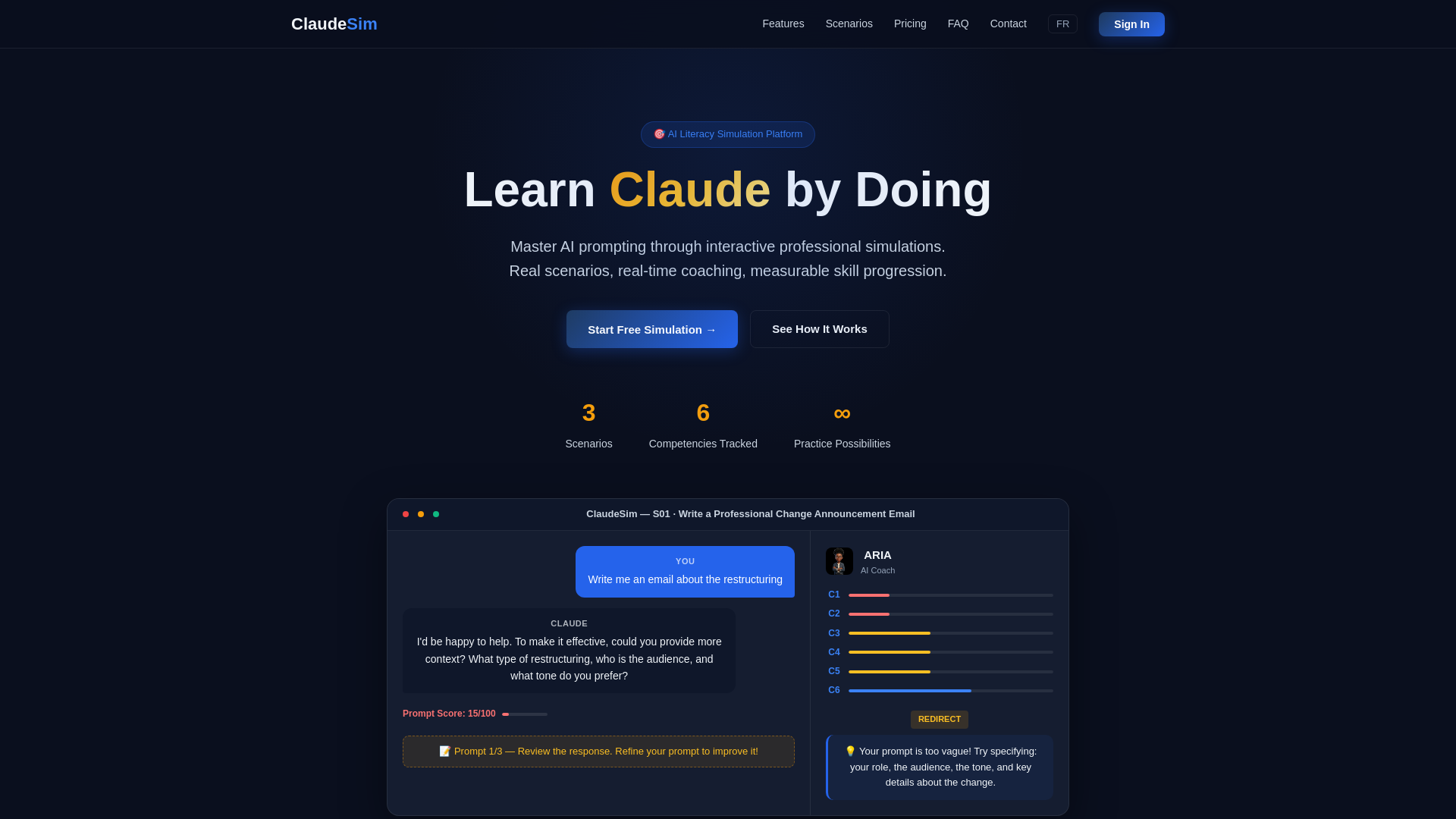 website screenshot of https://claudesim.app/