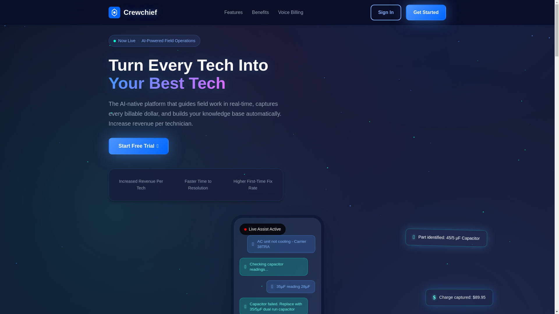 website screenshot of https://crewchiefapp.pages.dev/