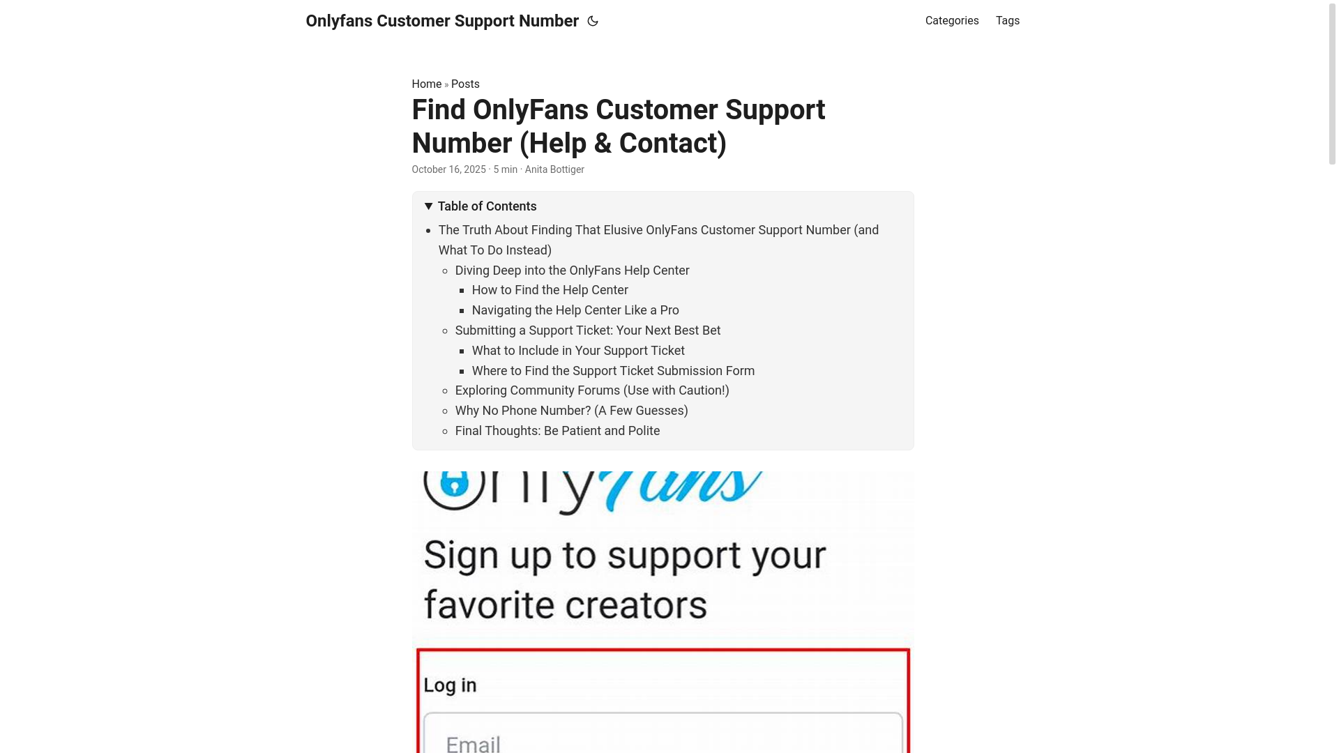 website screenshot of https://onlyfans-customer-support-number.pages.dev/
