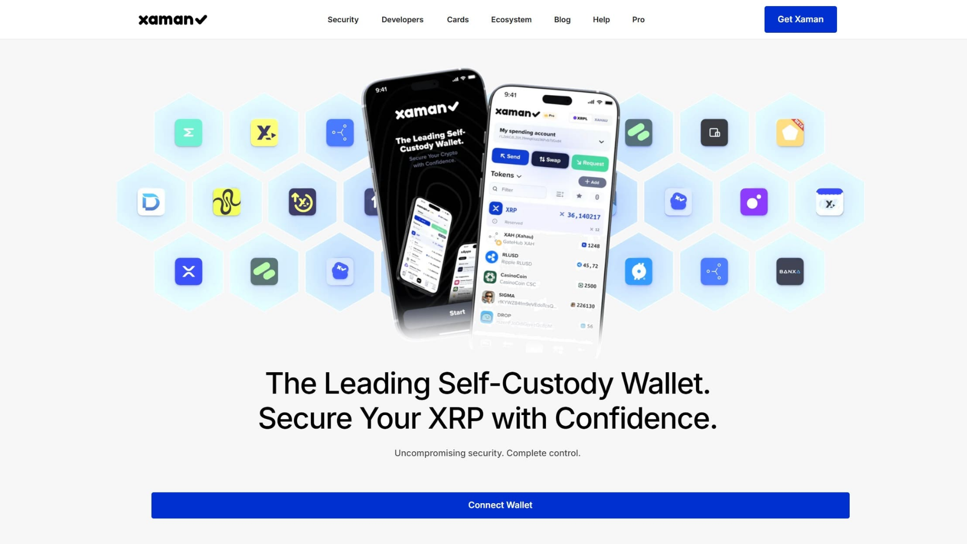 website screenshot of https://xaman.capital/