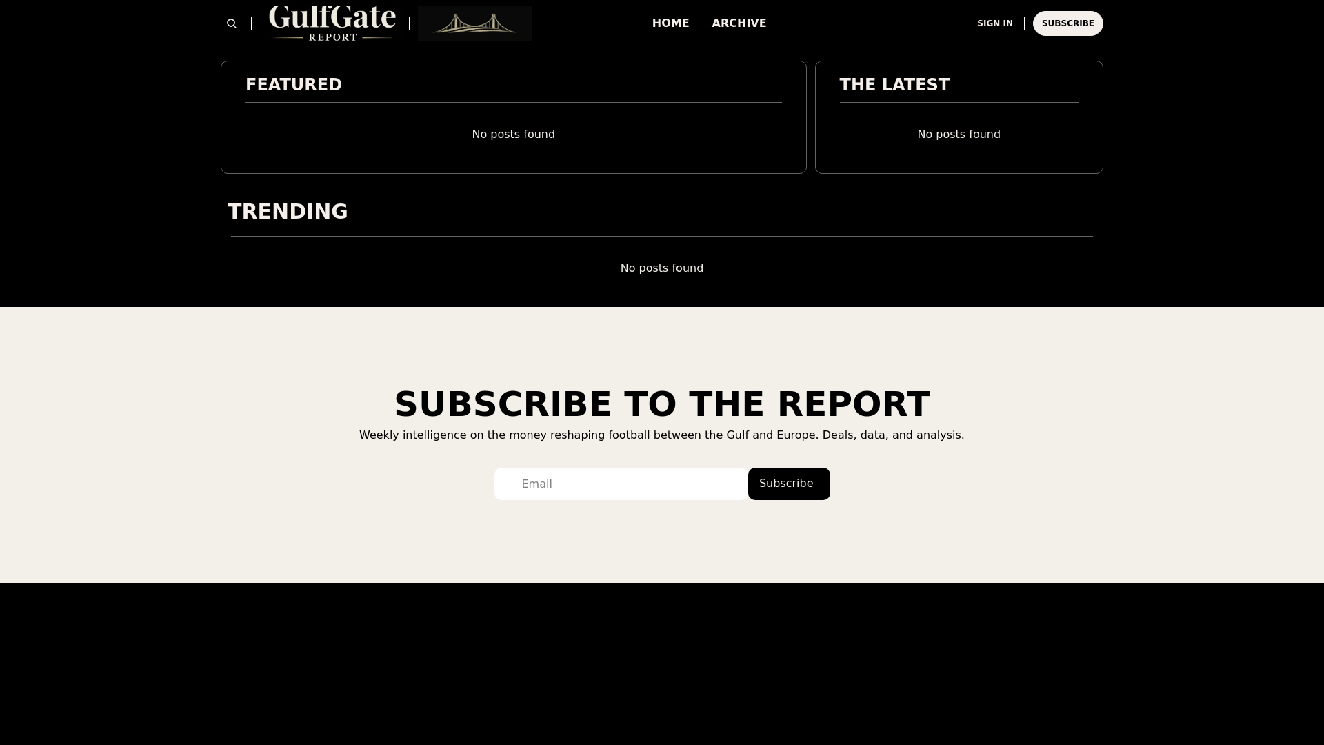 website screenshot of https://gulfgatereport.com/