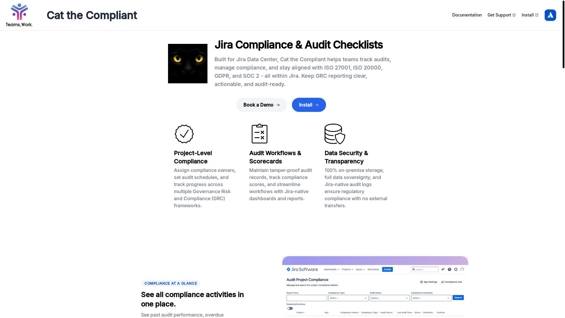 website screenshot of https://jira-compliance-plugin-knowledgebase.pages.dev/