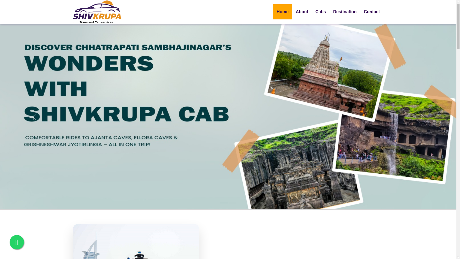 website screenshot of https://shivkrupacabs.com/