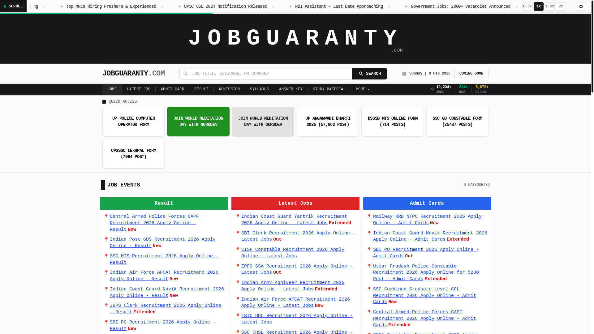 website screenshot of https://jobguaranty.pages.dev/