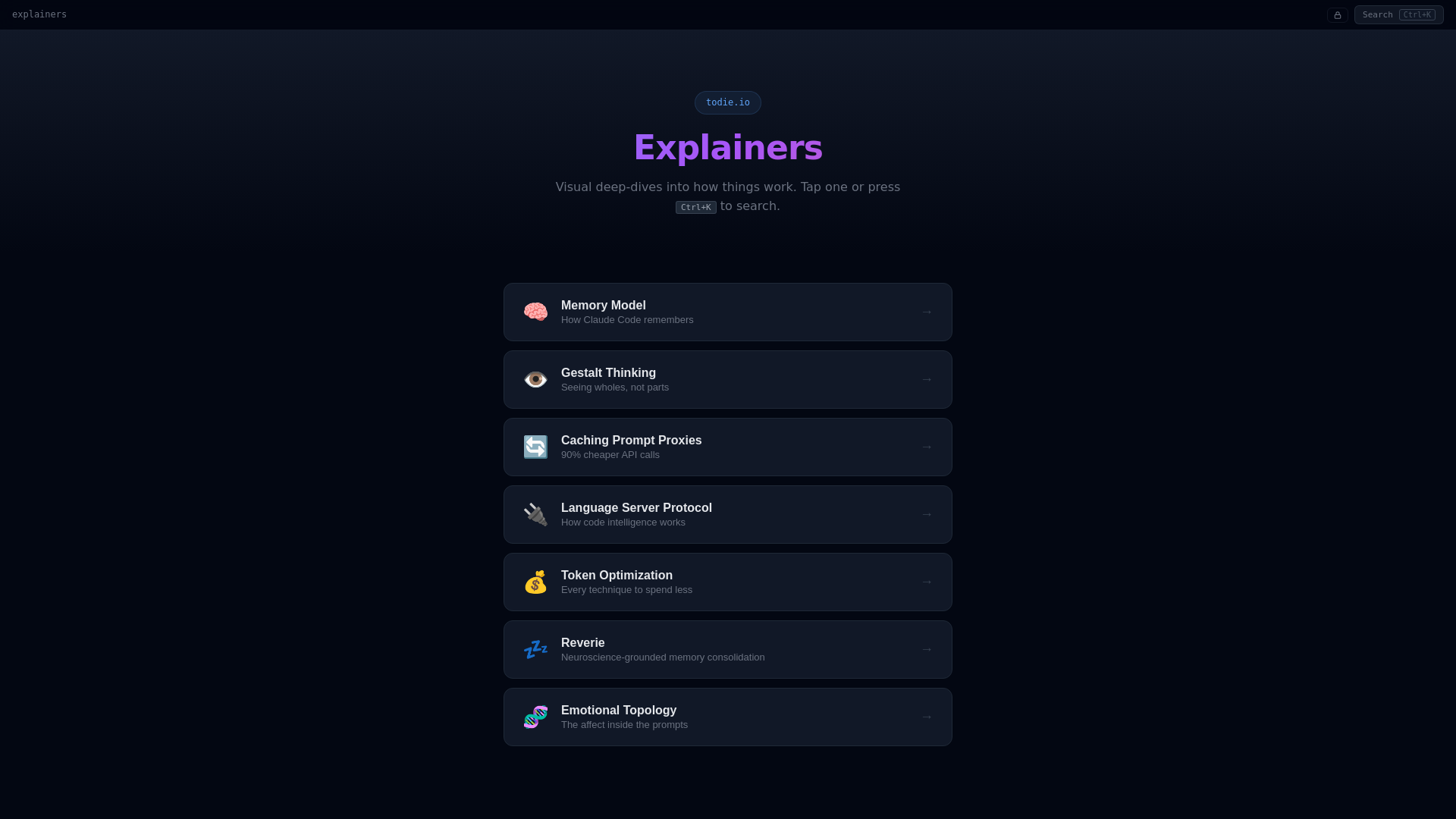 website screenshot of https://explainers.pages.dev/