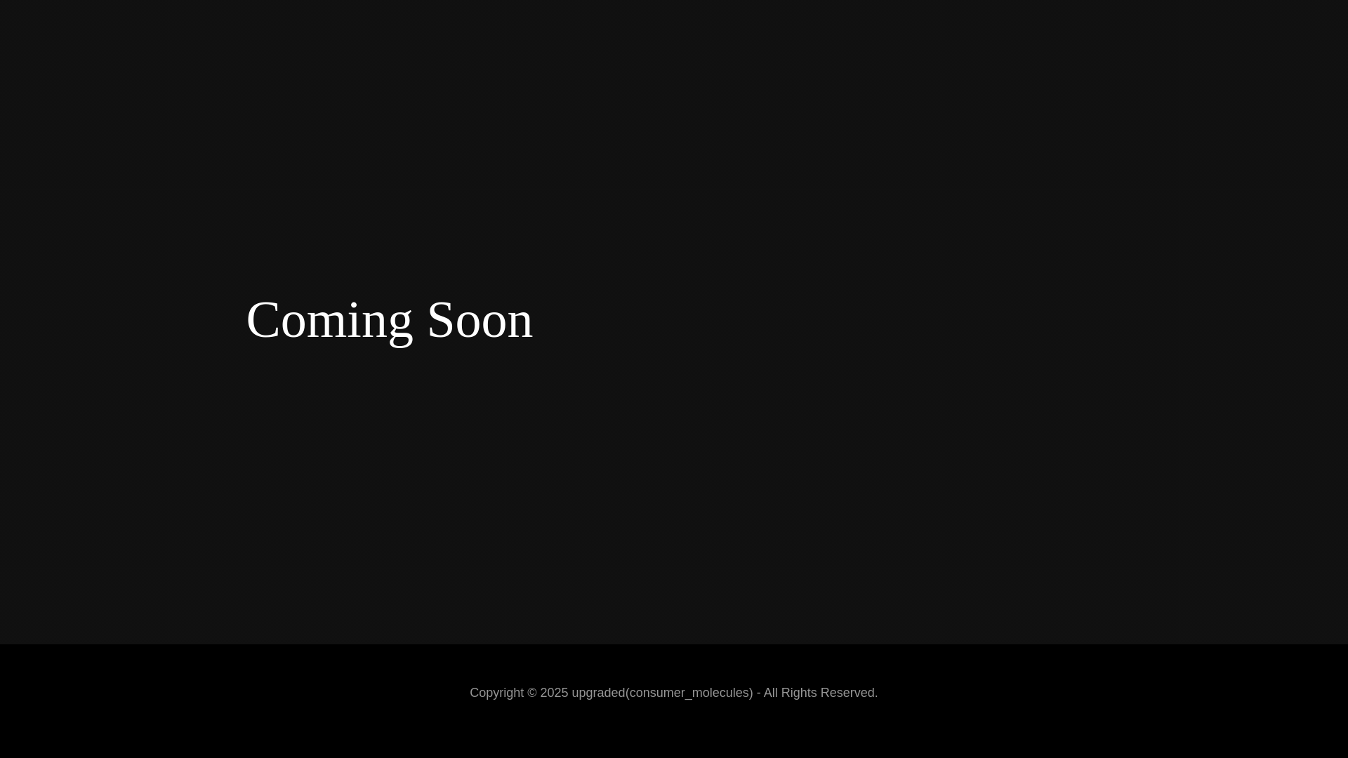 website screenshot of https://upgradedconsumermolecules.com/