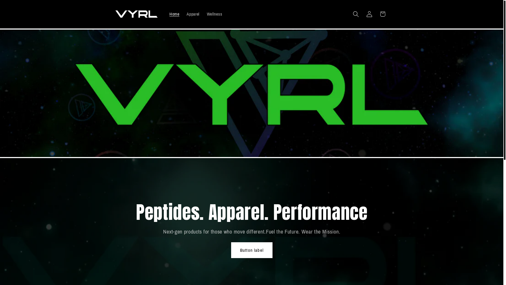 website screenshot of https://vyrlcompany.com/
