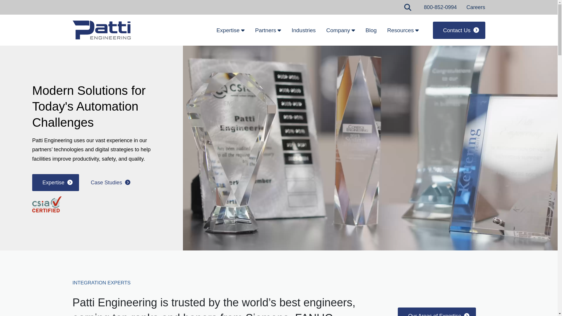 website screenshot of https://pattiengineeringservices.com/
