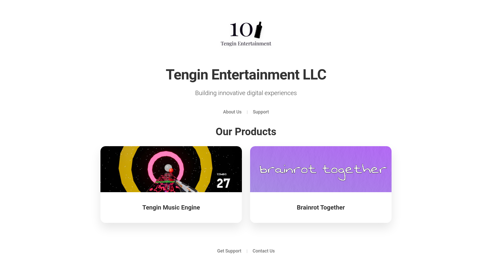 website screenshot of https://tenginsite1.pages.dev/