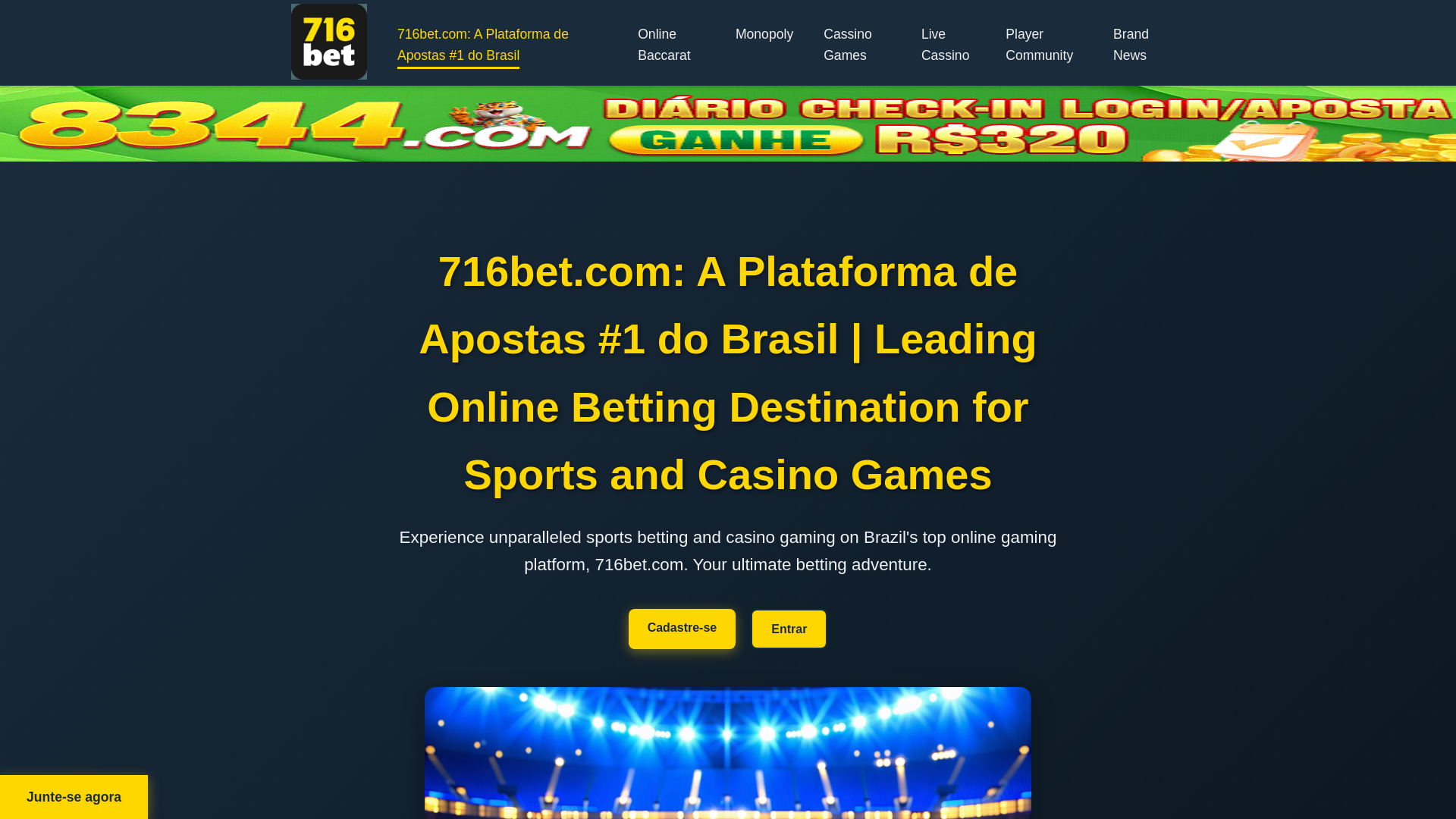 website screenshot of https://716betbra.com/