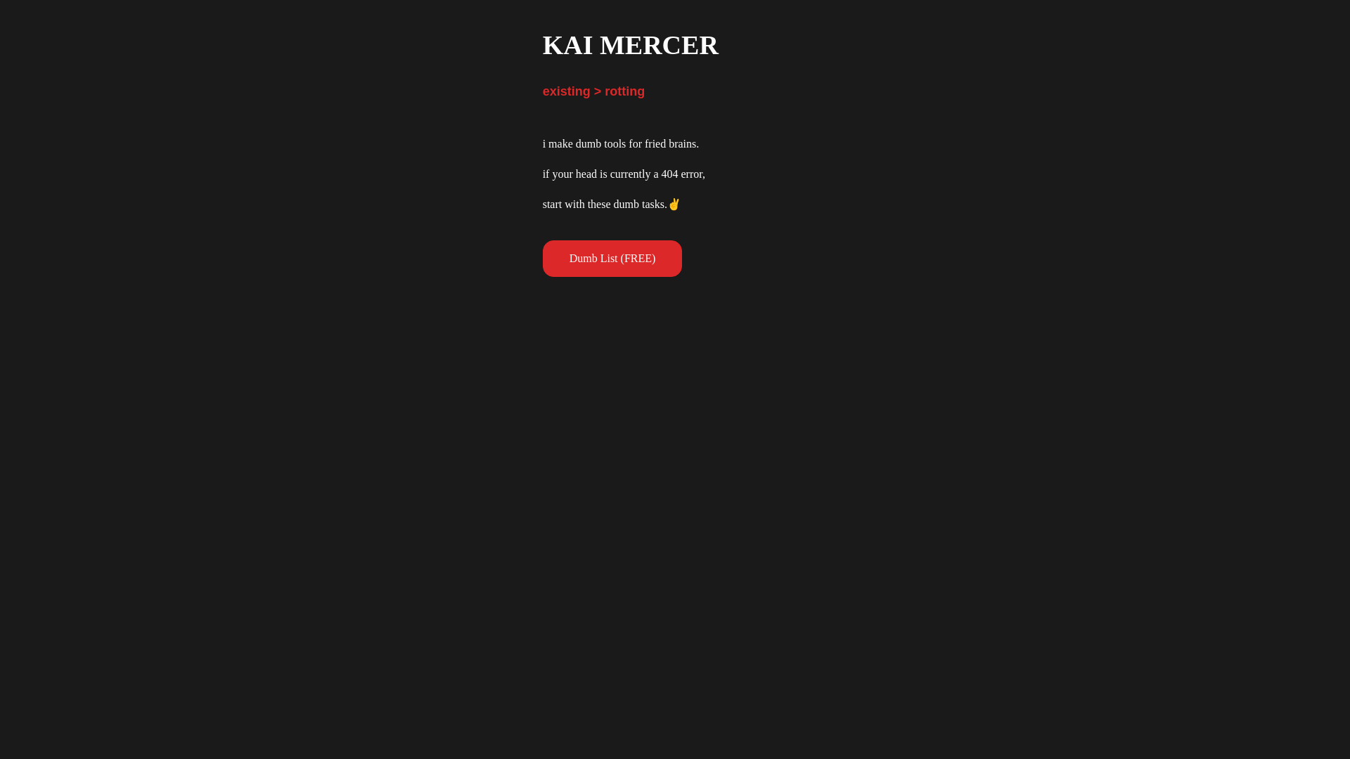 website screenshot of https://kaiinprocess.com