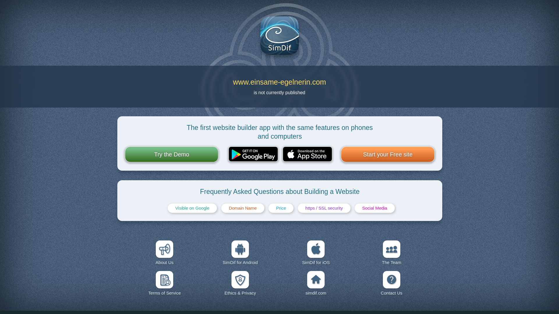 website screenshot of https://einsame-egelnerin.com/