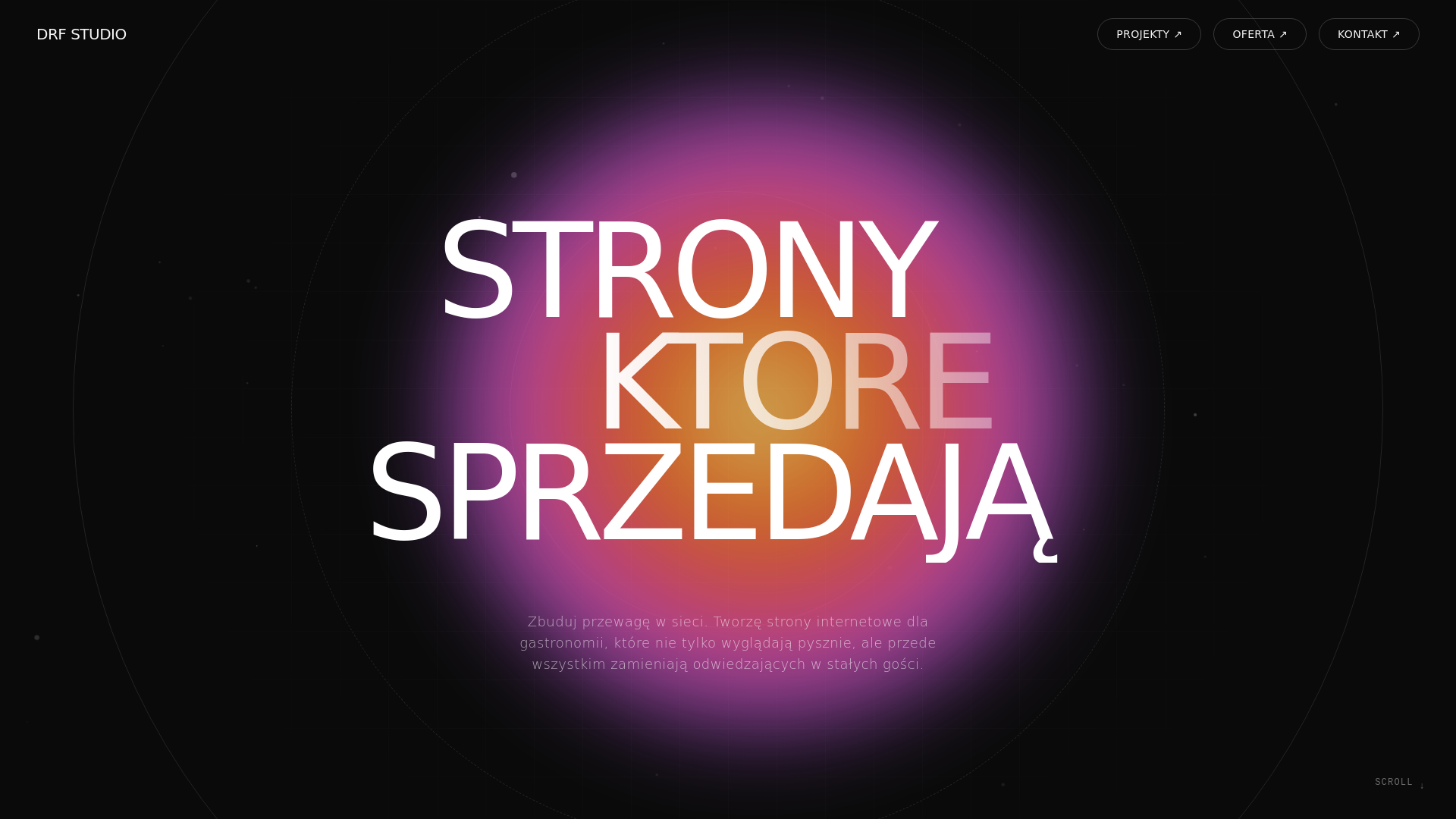 website screenshot of https://drfstudio.pl/