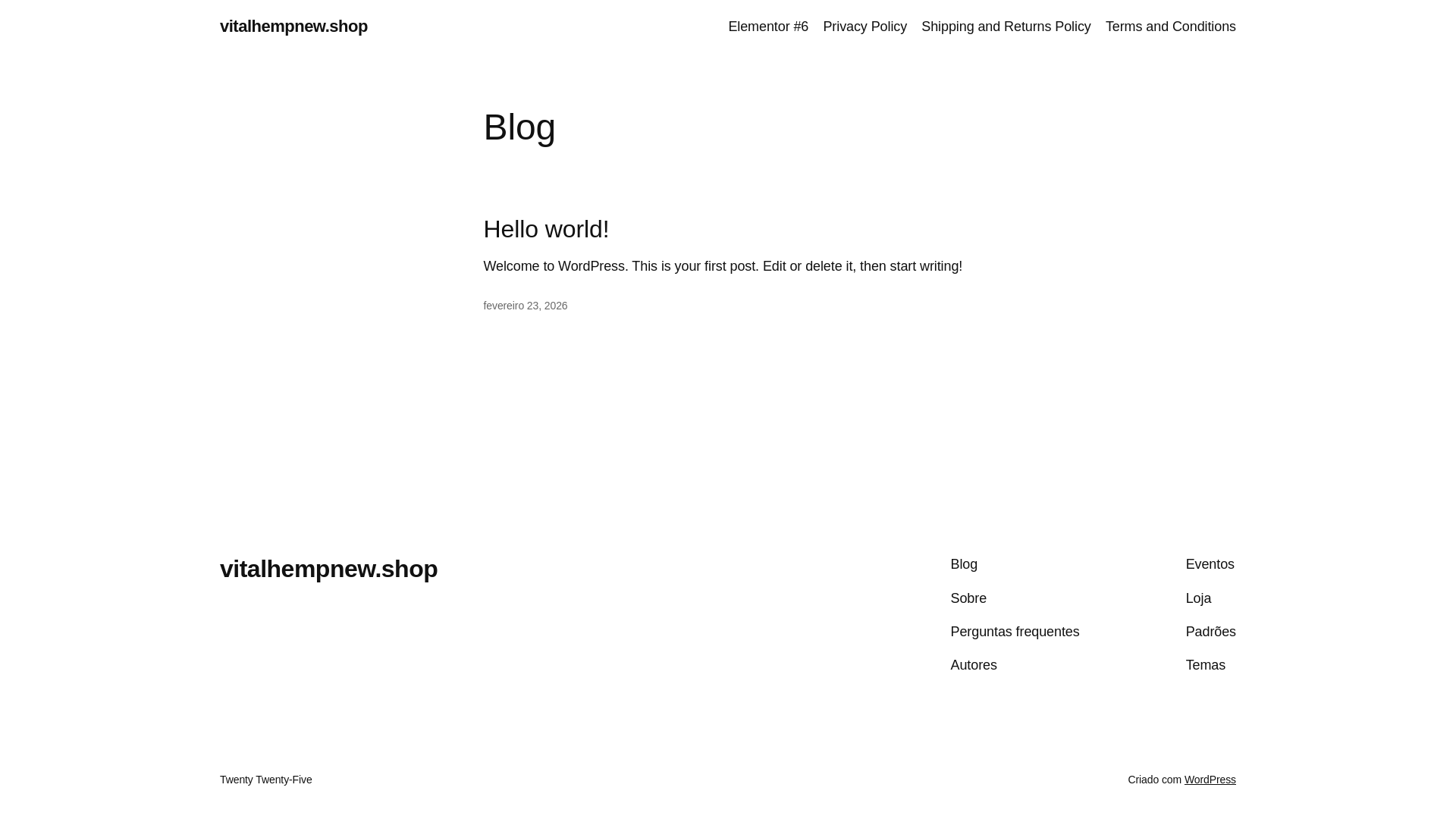 website screenshot of https://vitalhempnew.shop/