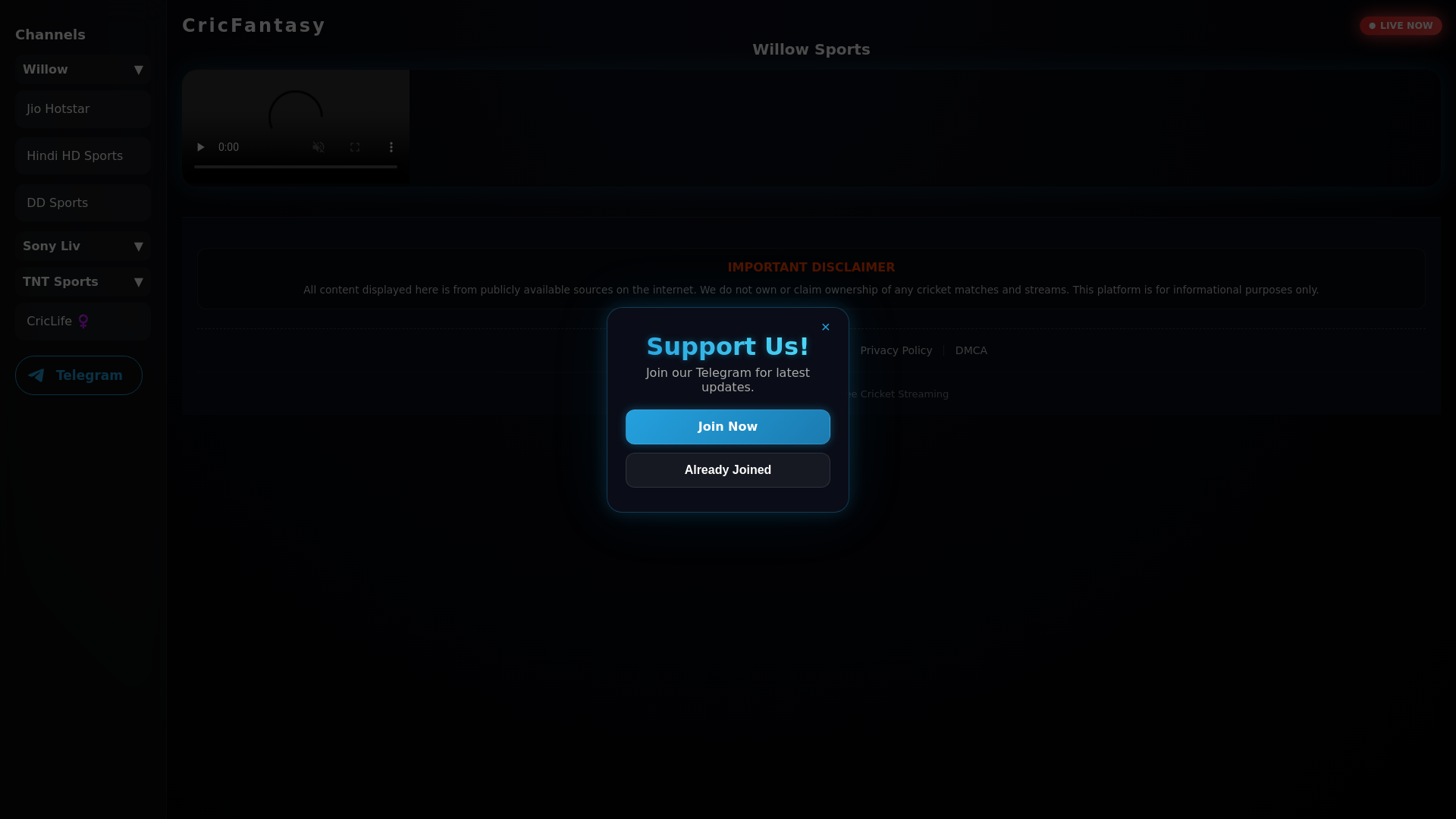 website screenshot of https://cricfantasylive.pages.dev/