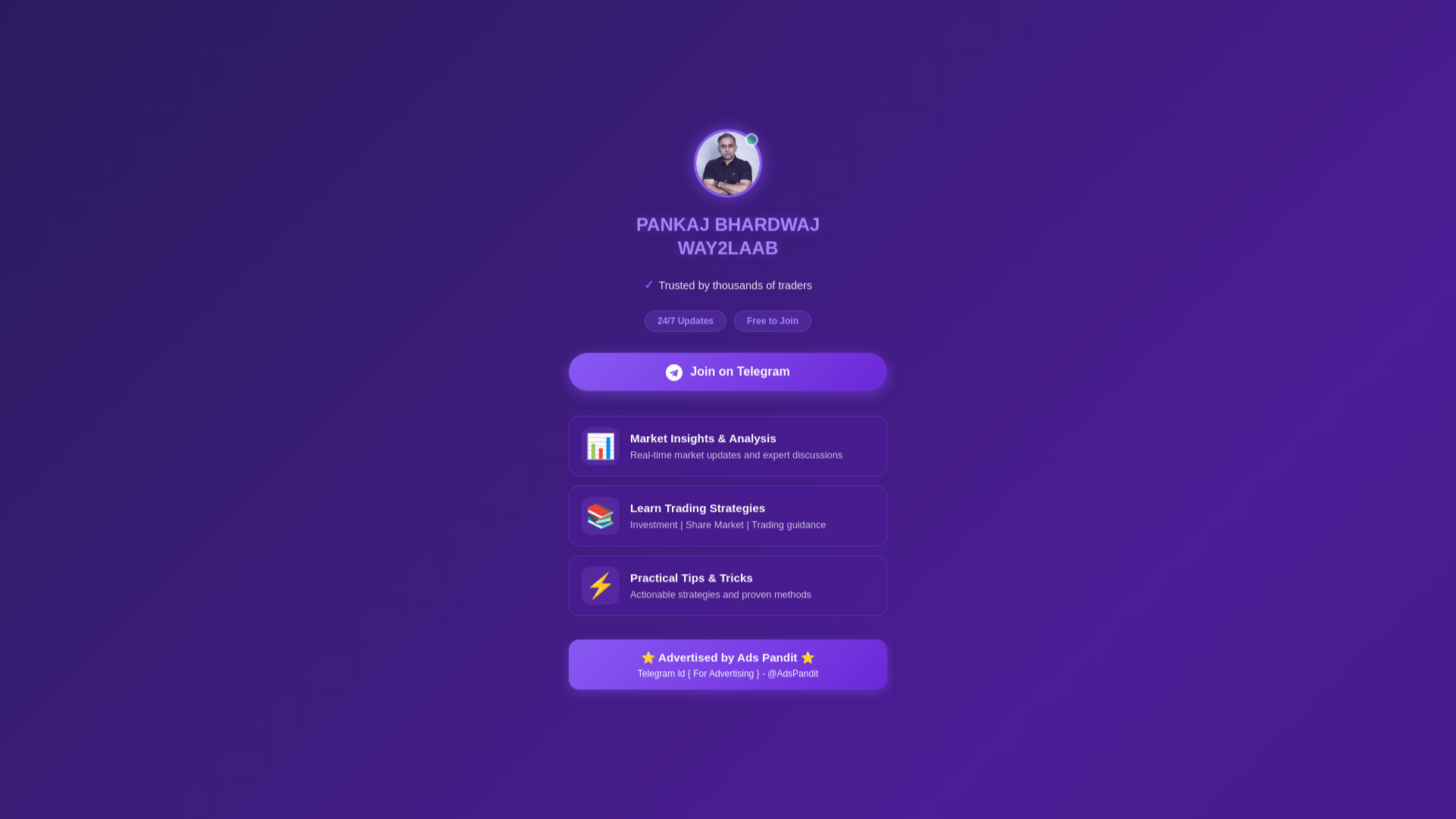 website screenshot of https://pankajsharmaads05.pages.dev/