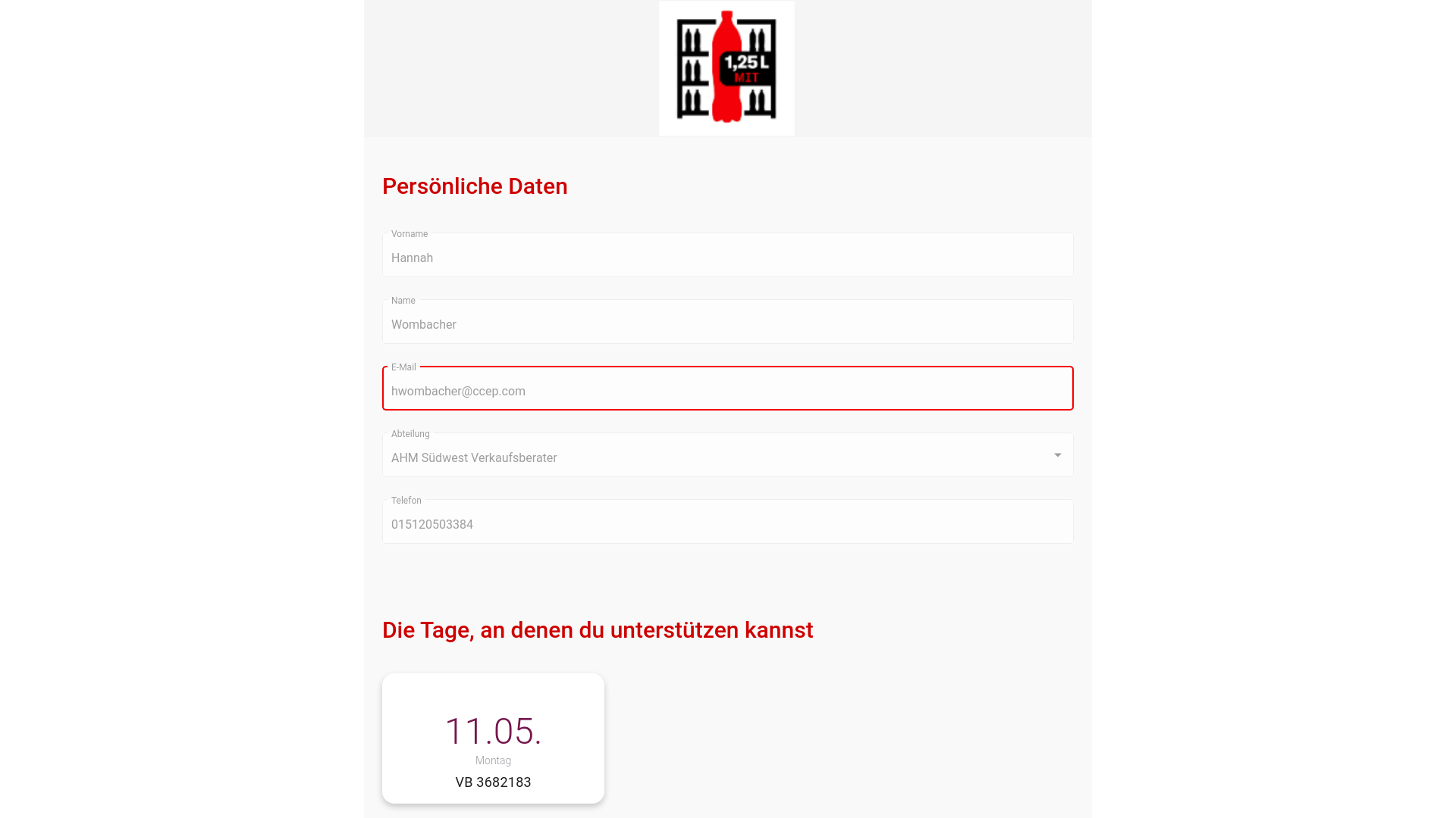 website screenshot of https://landing.event-coca-cola-deutschland.de/?guestToken=R9X-V34-BJU