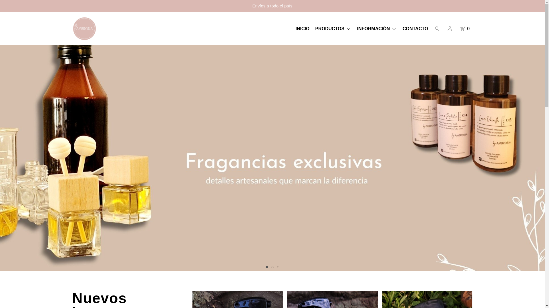 website screenshot of https://ambrosiaaromas.com.ar/