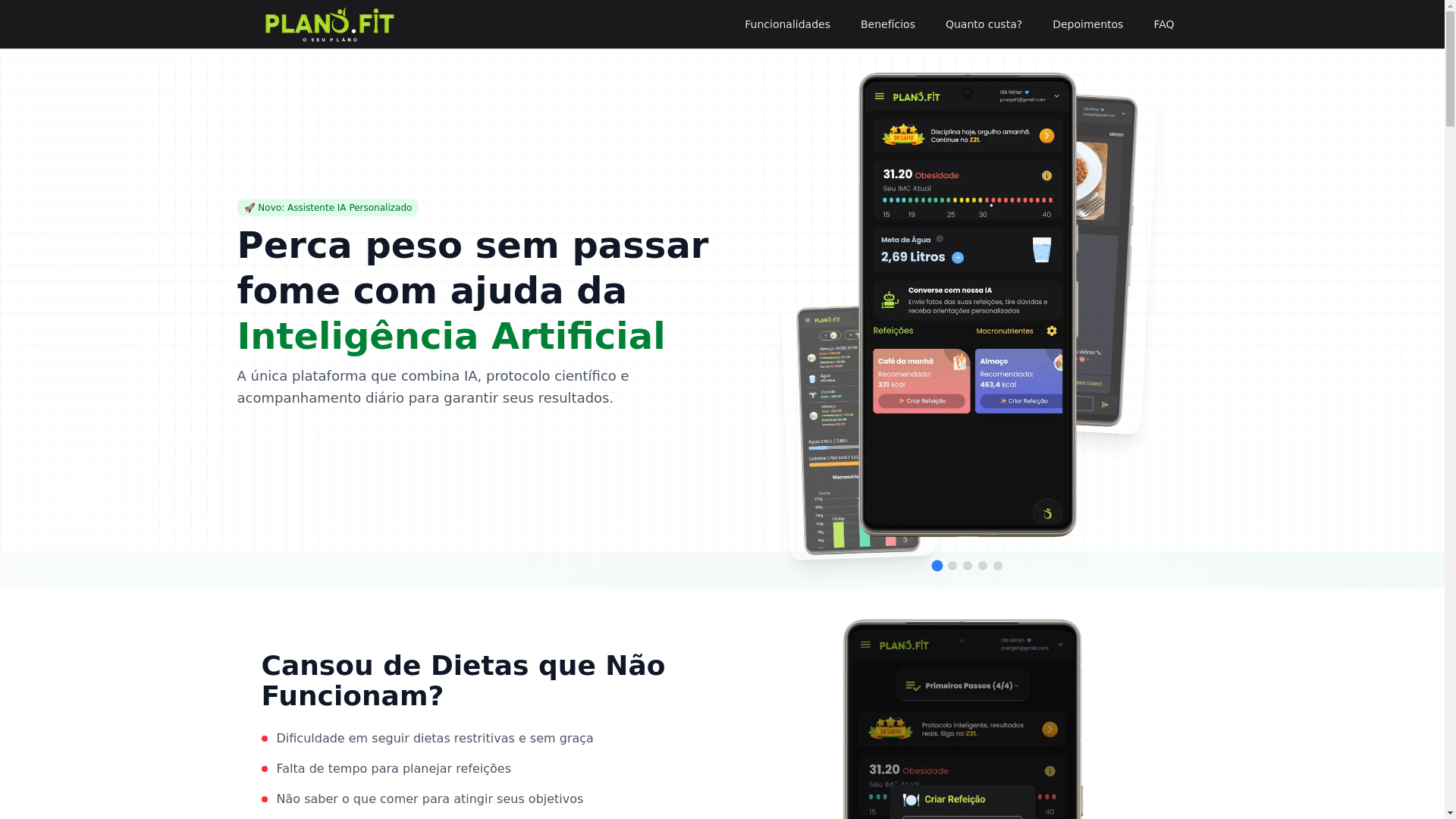 website screenshot of https://seu-planofit-promo.pages.dev/