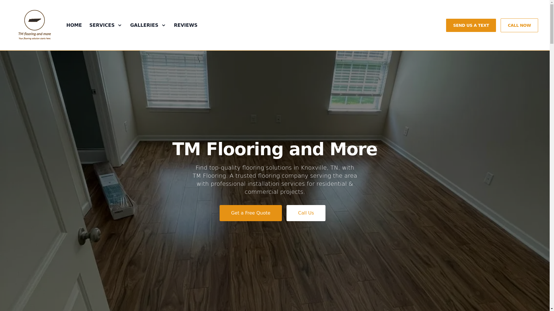 website screenshot of https://tmflooringandmore.com/