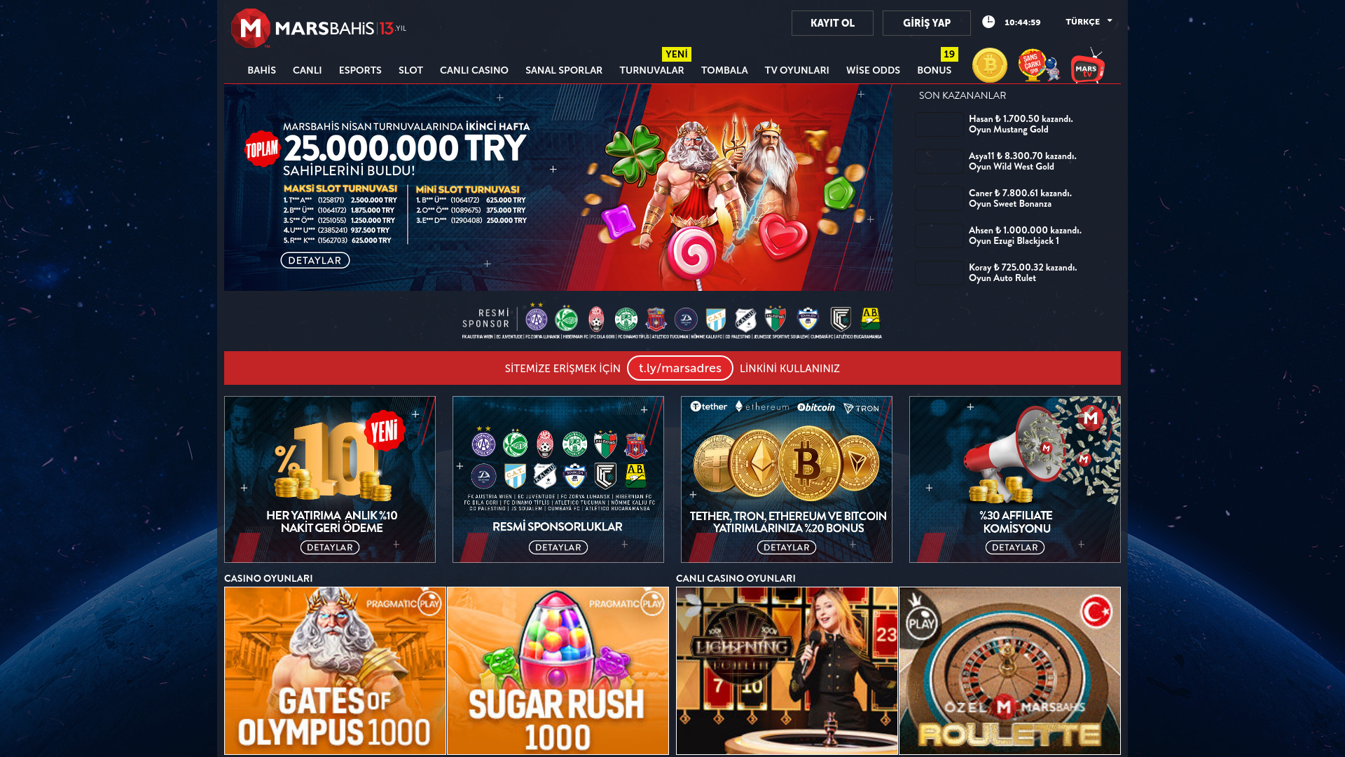 website screenshot of https://1085marsvahis.com/