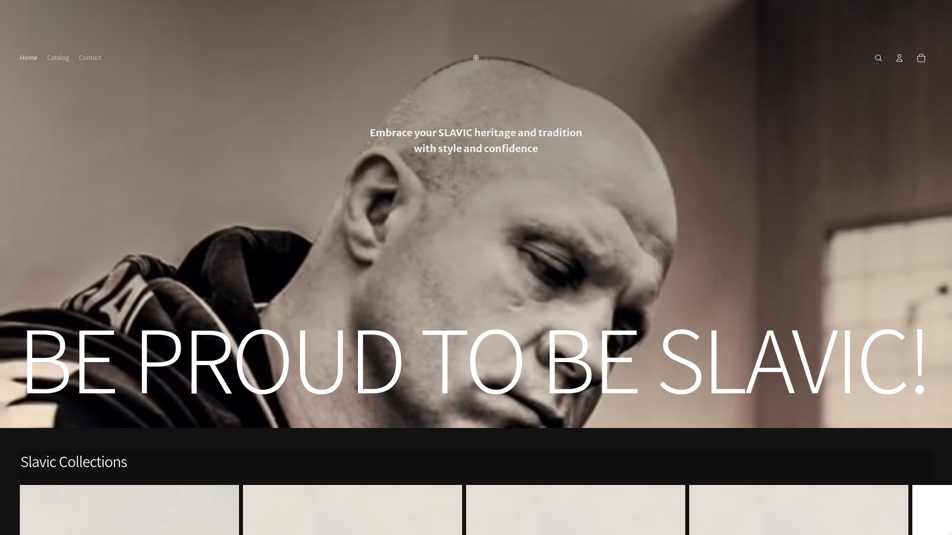 website screenshot of https://slovjanskabratstvo.com/