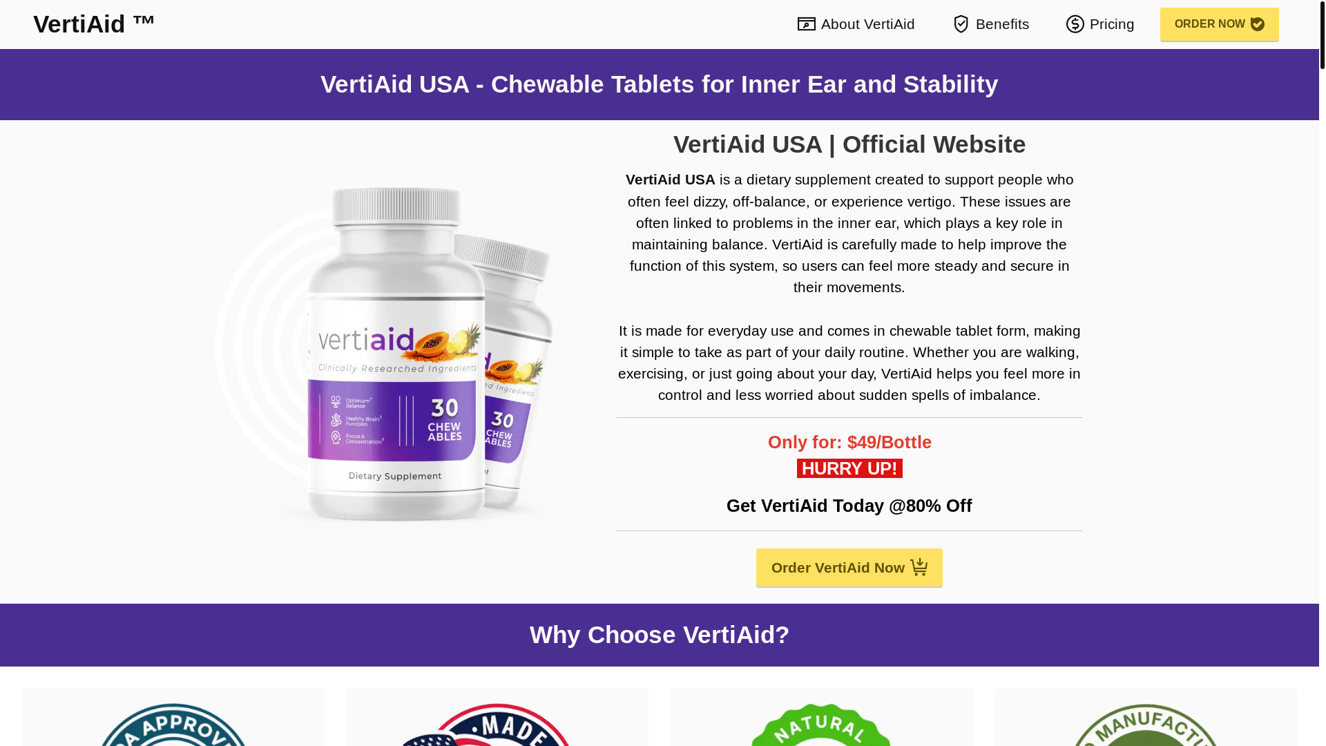 website screenshot of https://us-vertiaid-us.us/