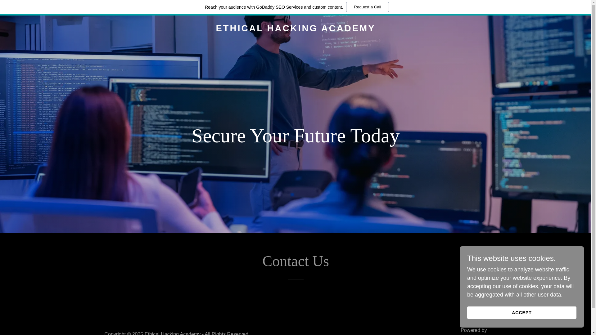 website screenshot of https://ethicalhackingacademy.in/