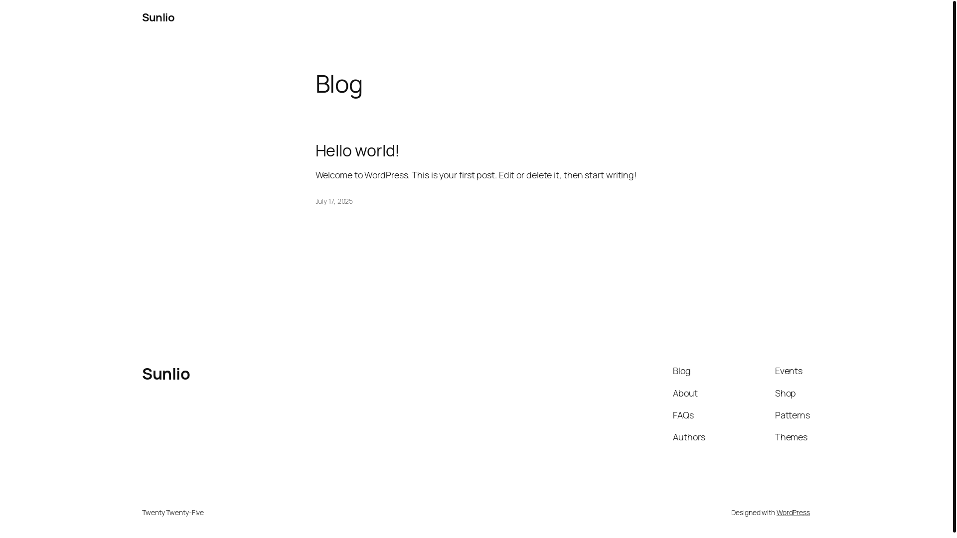 website screenshot of https://sunliorealestate.com/