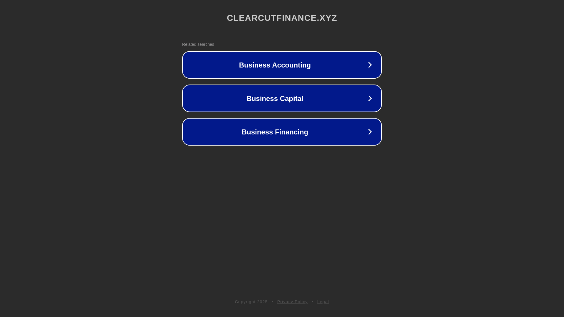 website screenshot of https://clearcutfinance.xyz/