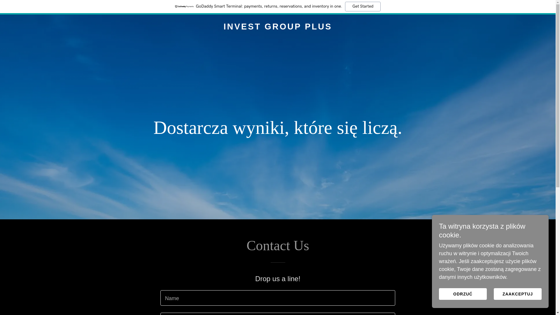 website screenshot of https://investgroupplus.pl/