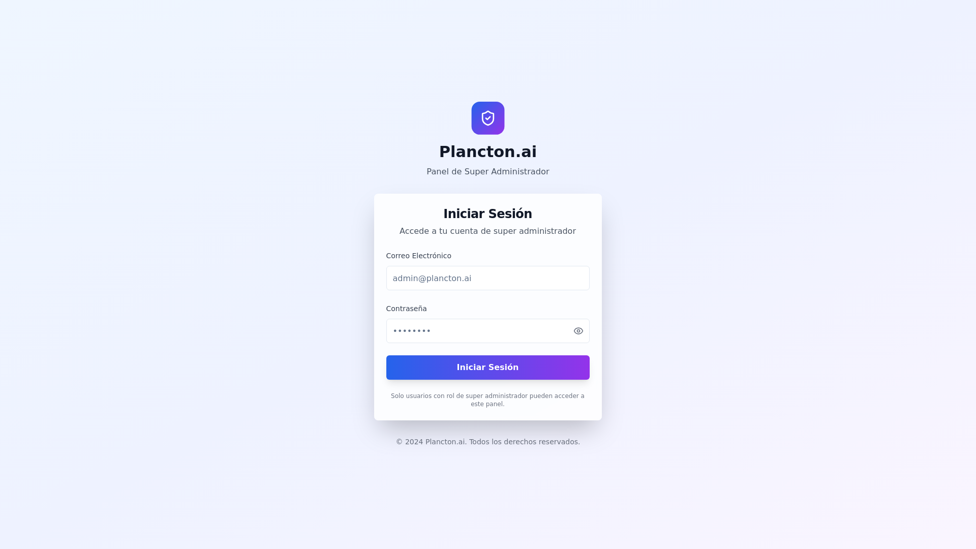 website screenshot of https://plancton-super-admin.pages.dev/