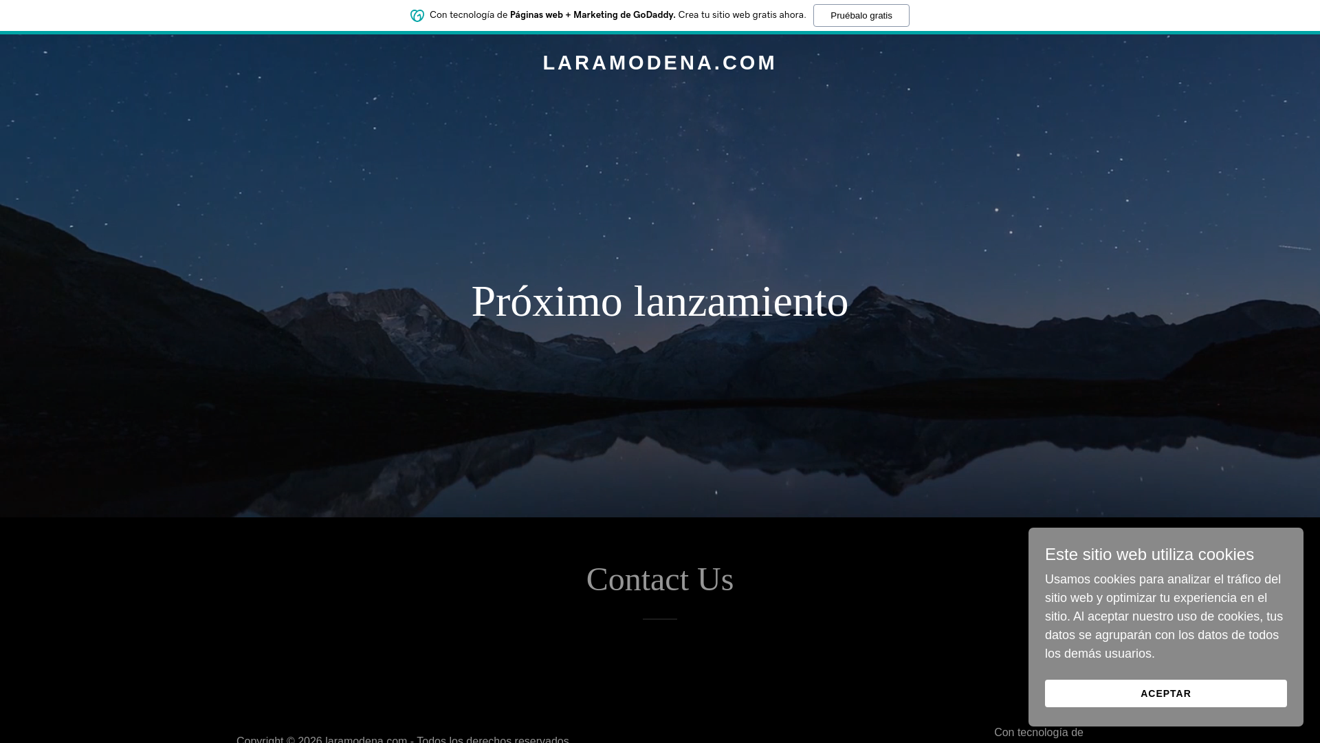 website screenshot of https://laramodena.com/