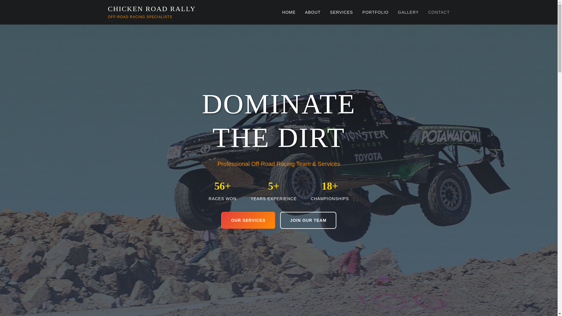 website screenshot of https://chlckenroadrally.info/