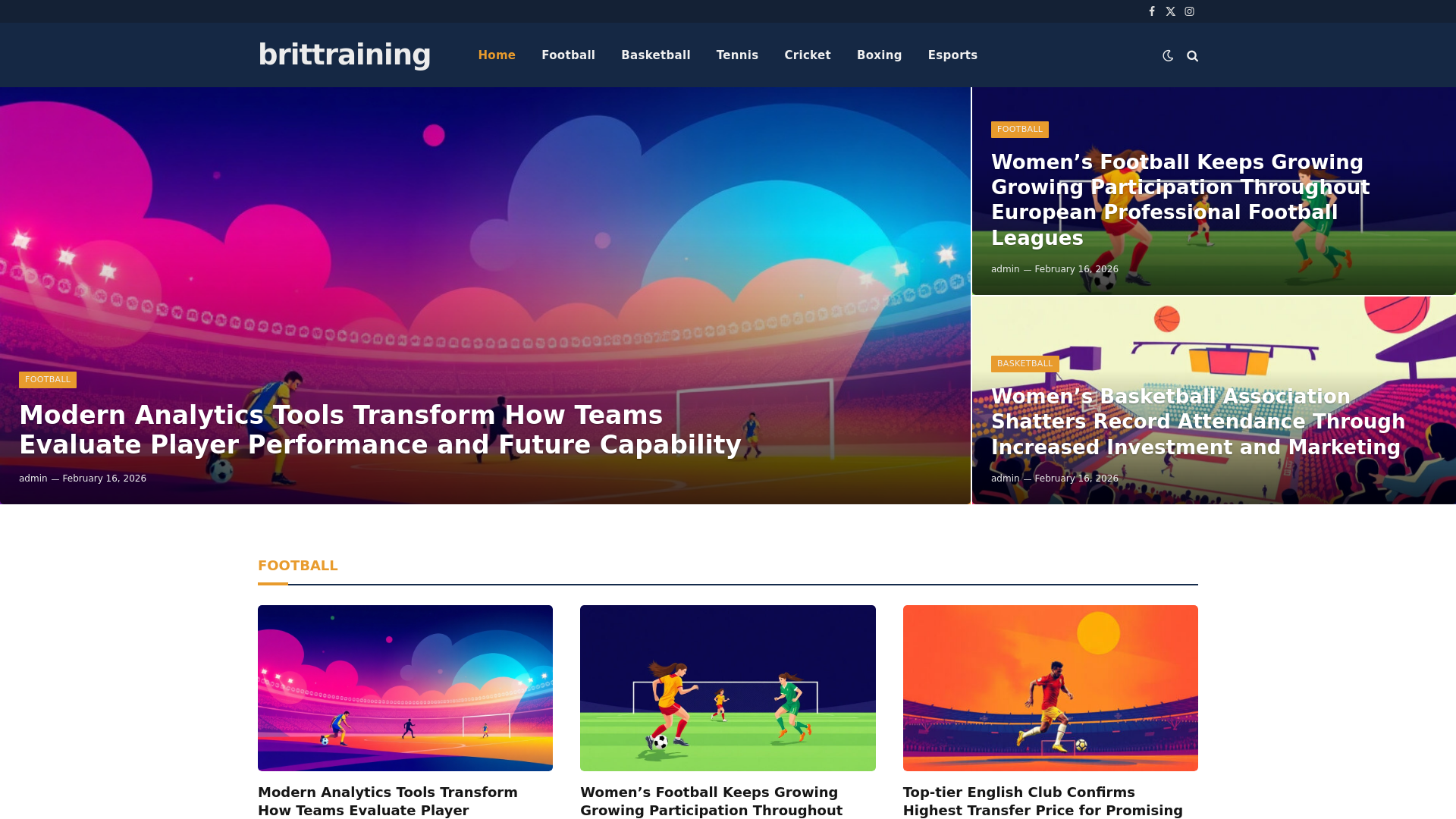 website screenshot of https://brittraining.co.uk/