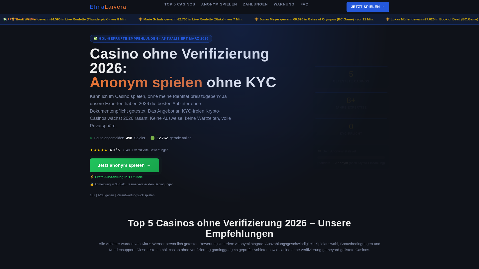 website screenshot of https://elinalaivera-com.pages.dev/