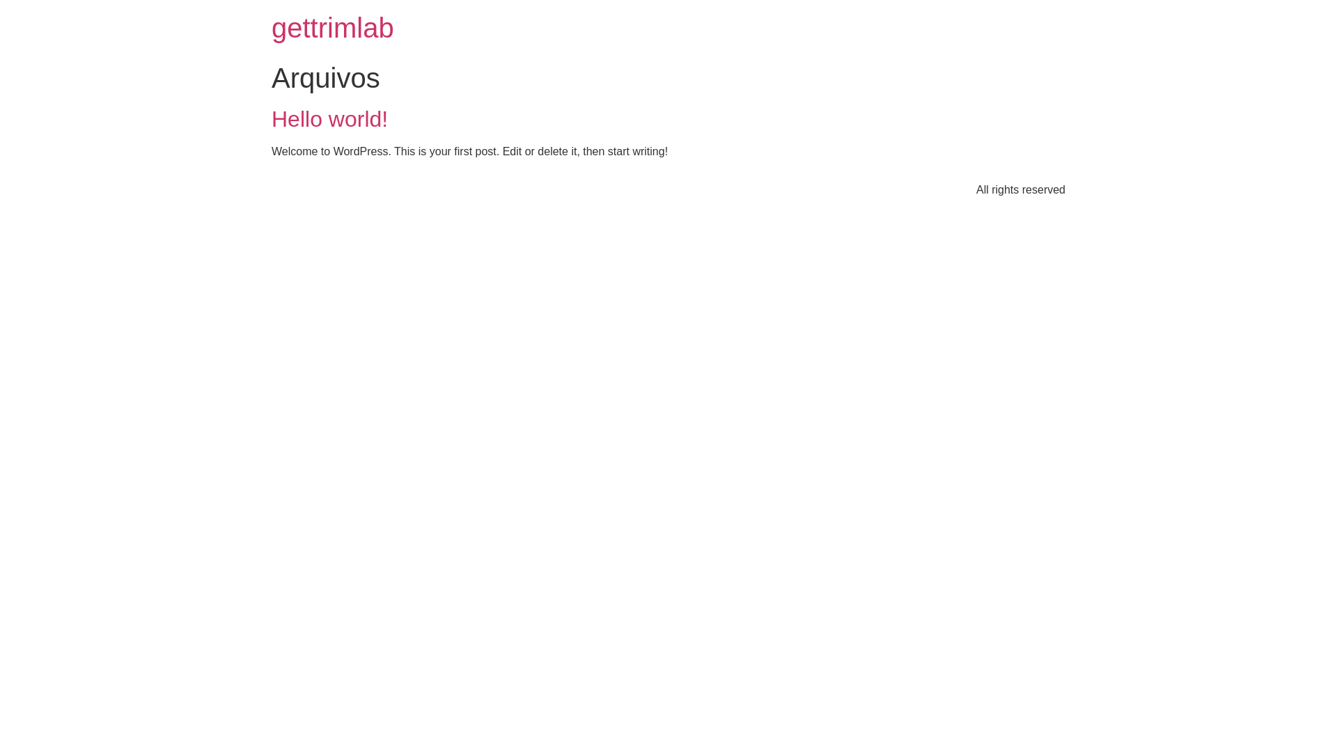 website screenshot of https://gettrimlab.site