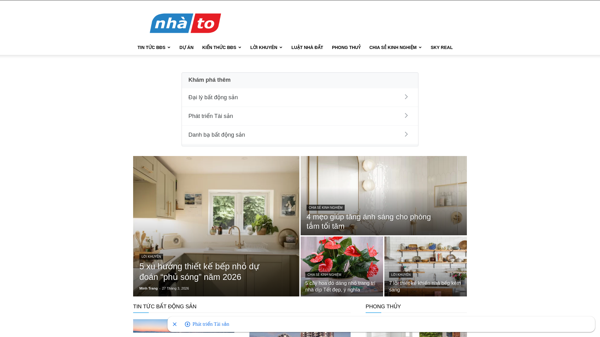 website screenshot of https://nhato.com.vn